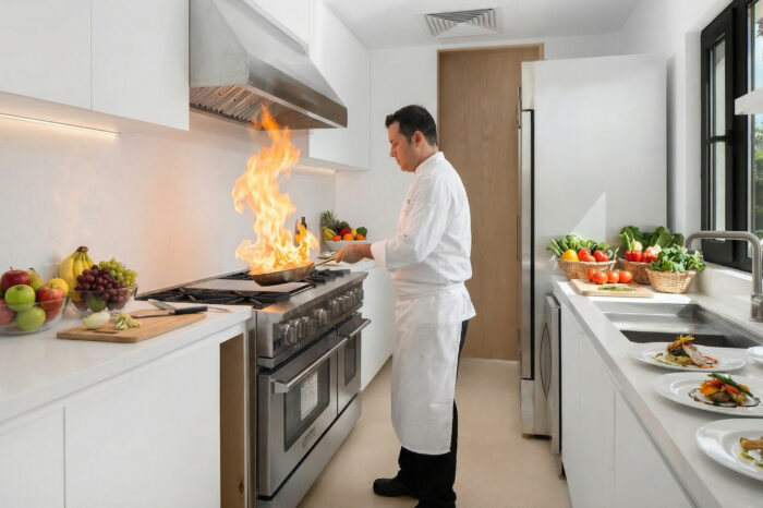 villa with chef prep kitchen turks caicos